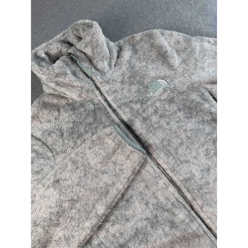 The North Face Osito Fleece Jacket Womens Medium Frost Gray Full Zip High Pile